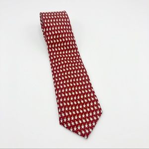 Rosso Bianco Penguin Print Necktie